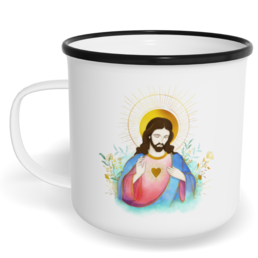 Hrnek plecháček s potiskem na míru - Pán Ježíš