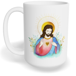 Hrnek klasický velký s vlastním potiskem - Pán Ježíš