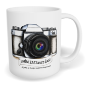 Hrnek klasický malý s vlastním potiskem - Umím zastavit čas