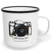 Hrnek plecháček s potiskem na míru - Umím zastavit čas