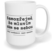 Hrnek klasický velký s vlastním potiskem - Sám se sebou