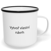 Tazza Smaltata Personalizzata con Foto e Testo - Vuoto