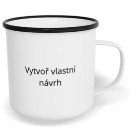 Tazza Smaltata Personalizzata con Foto e Testo - Vuoto