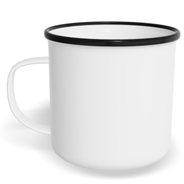 Tazza Smaltata Personalizzata con Foto e Testo - Vuoto