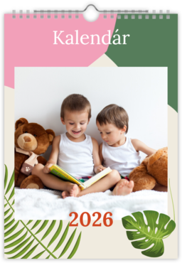Fotokalendar nástenný mesačný na výšku z fotiek - Lupene