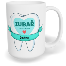Hrnek klasický velký s vlastním potiskem - Nejlepší zubař