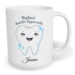 Hrnek klasický malý s vlastním potiskem - Nejlepší dentální hygienistka