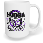 Hrnek klasický velký s vlastním potiskem - Hudba je můj život