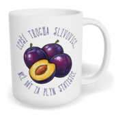 Hrnek klasický malý s vlastním potiskem - Lepší trocha slivovice