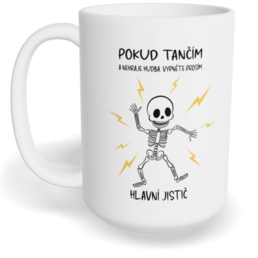 Hrnek klasický velký s vlastním potiskem - Vypněte hlavní jistič