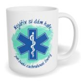 Hrnek klasický malý s vlastním potiskem - Záchranář