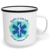 Hrnek plecháček s potiskem na míru - Záchranář