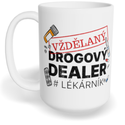 Hrnek klasický velký s vlastním potiskem - Lékárník