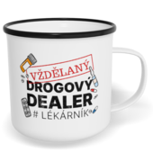 Hrnek plecháček s potiskem na míru - Lékárník