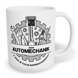 Hrnek klasický malý s vlastním potiskem - Automechanik