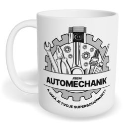 Hrnek klasický malý s vlastním potiskem - Automechanik