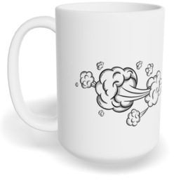 Hrnek klasický velký s vlastním potiskem - Prd a stáří nezastavíš