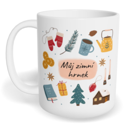 Hrnek klasický malý s vlastním potiskem - Můj zimní hrnek
