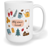 Hrnek klasický velký s vlastním potiskem - Můj zimní hrnek