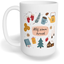 Hrnek klasický velký s vlastním potiskem - Můj zimní hrnek