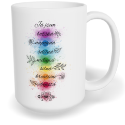 Hrnek klasický velký s vlastním potiskem - Harmonie