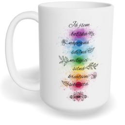 Hrnek klasický velký s vlastním potiskem - Harmonie