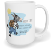 Hrnek klasický velký s vlastním potiskem - Hodně štěstí v novém zaměstnání, zrádce