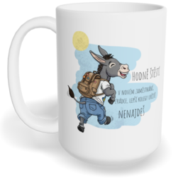 Hrnek klasický velký s vlastním potiskem - Hodně štěstí v novém zaměstnání, zrádce