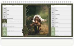 Stolní fotokalendář s vlastními jmény - Myslivec