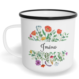 Hrnek plecháček s potiskem na míru - Luční kvítí