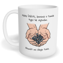 Hrnek klasický malý s vlastním potiskem - Tak jsem to opravil