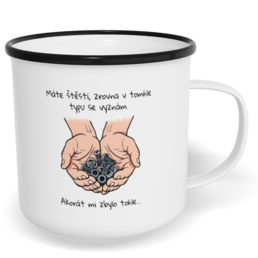 Hrnek plecháček s potiskem na míru - Tak jsem to opravil