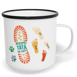 Hrnek plecháček s potiskem na míru - Nejlepší táta na světě vol. 2