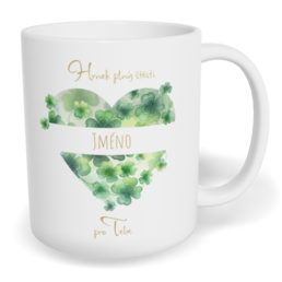 Hrnek klasický malý s vlastním potiskem - Hrnek plný štěstí