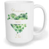 Hrnek klasický velký s vlastním potiskem - Hrnek plný štěstí