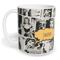 Hrnek klasický malý s vlastním potiskem - Komiks