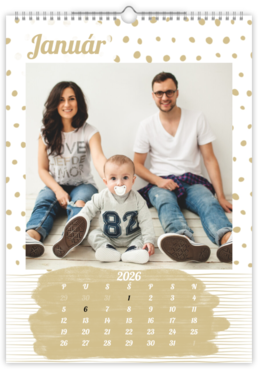 Fotokalendar exkluzív na výšku - Jemný neutral