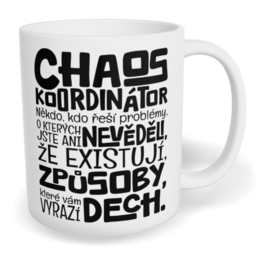 Hrnek klasický malý s vlastním potiskem - Chaos koordinátor