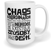 Hrnek klasický velký s vlastním potiskem - Chaos koordinátor