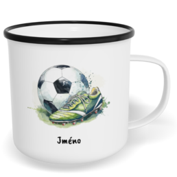 Hrnek plecháček s potiskem na míru - Fotbal vol. 1