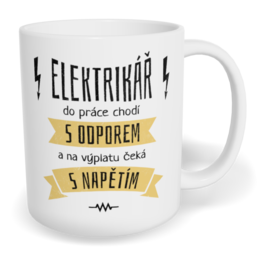 Hrnek klasický malý s vlastním potiskem - Do práce s odporem