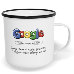 Hrnek plecháček s potiskem na míru - Příznaky