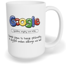 Hrnek klasický velký s vlastním potiskem - Příznaky